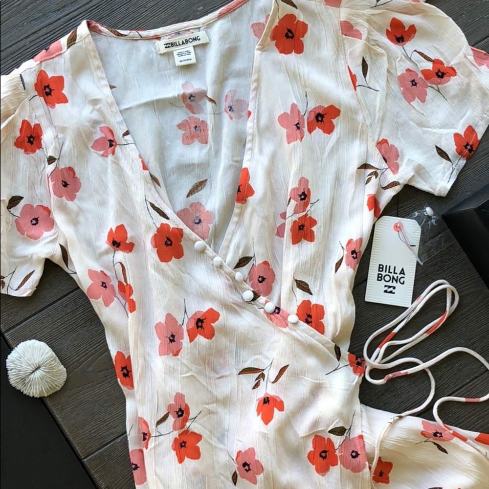 🌴🌼BILLABONG- BEAUTIFUL WRAP DRESS🌼🌴 - Picture 8 of 9